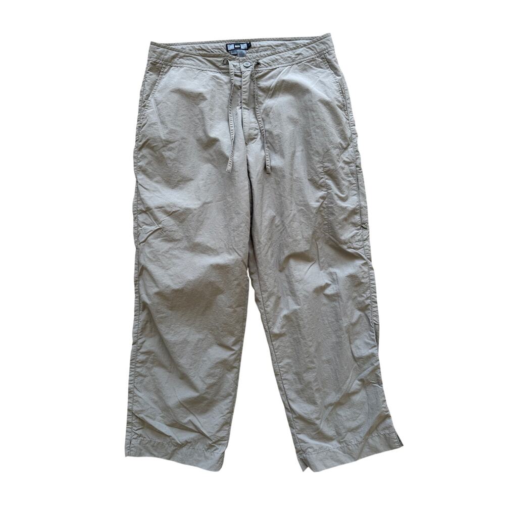 REI Ripstop Nylon Women's Pants 10 UPF 50+ Hiking Camping Tie‎ Waist Outdoors